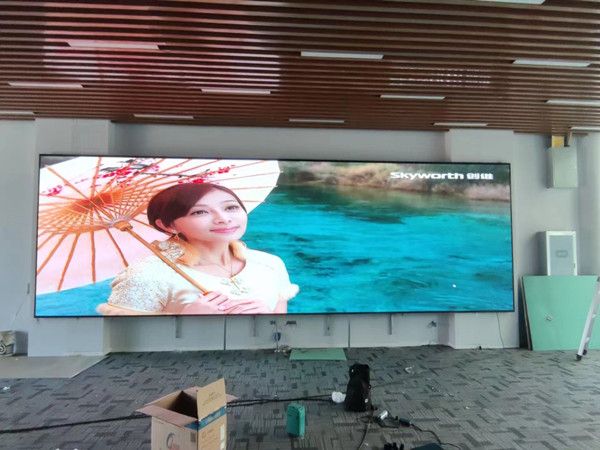 古交P1.53led小间距屏安装案例